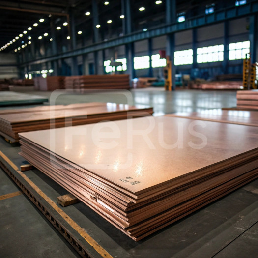 Лист медный 0,8х1000х2000 мм OF-OK ГОСТ 15471-2014