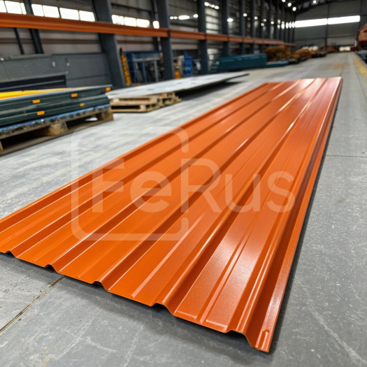 Профнастил С8 полиэстер (Zn100-180) 0,4х1150х800 мм, RAL 2004